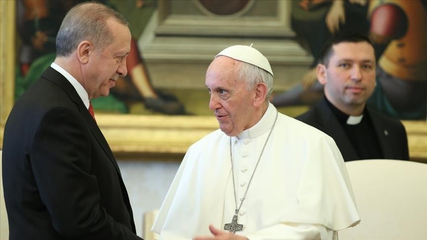 Turkish president, Pope Francis discuss Israeli attacks on Palestinians