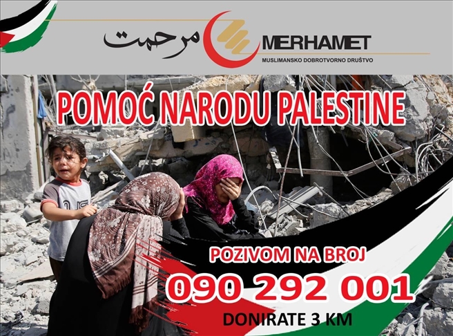 BiH: "Merhamet" šalje interventnu pomoć narodu Palestine, pokrenuta i humanitarna akcija