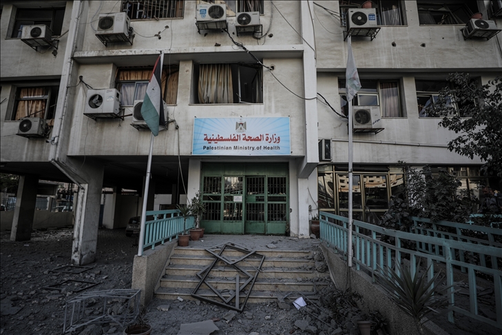 Serangan Israel rusak gedung Kementerian Kesehatan di Gaza