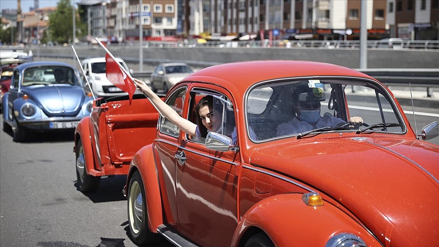 Ankara'da '102 vosvos'la 19 Mayıs konvoyu oluşturuldu