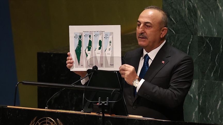 Dışişleri Bakanı Çavuşoğlu: (İsrail'in Filistin'e saldırıları) Bu saldırgan eylemler bir savaş suçu teşkil etmekte