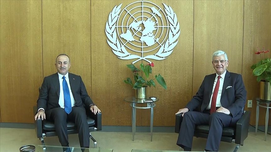Dışişleri Bakanı Çavuşoğlu, BM 75. Genel Kurul Başkanı Volkan Bozkır ile görüştü 