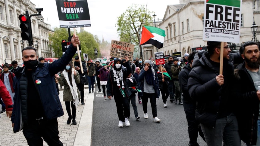 British protesters demand justice for Palestine