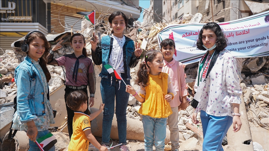 أطفال غزة يطالبون المؤسسات الدولية بحماية حقوقهم