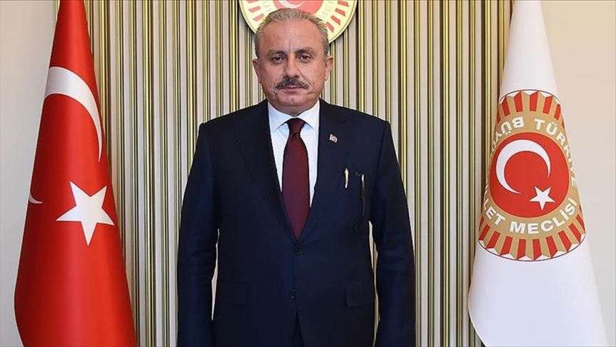 Turkey's parliament head congratulates Jordan on National Day