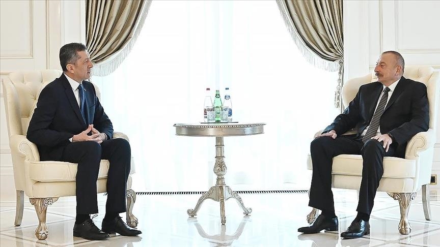 Azerbaijan's president receives Turkish education minister