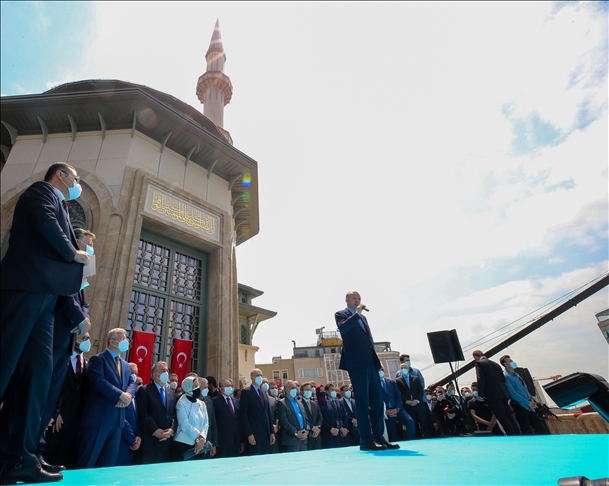 Presiden Turki resmikan Masjid Taksim di Istanbul