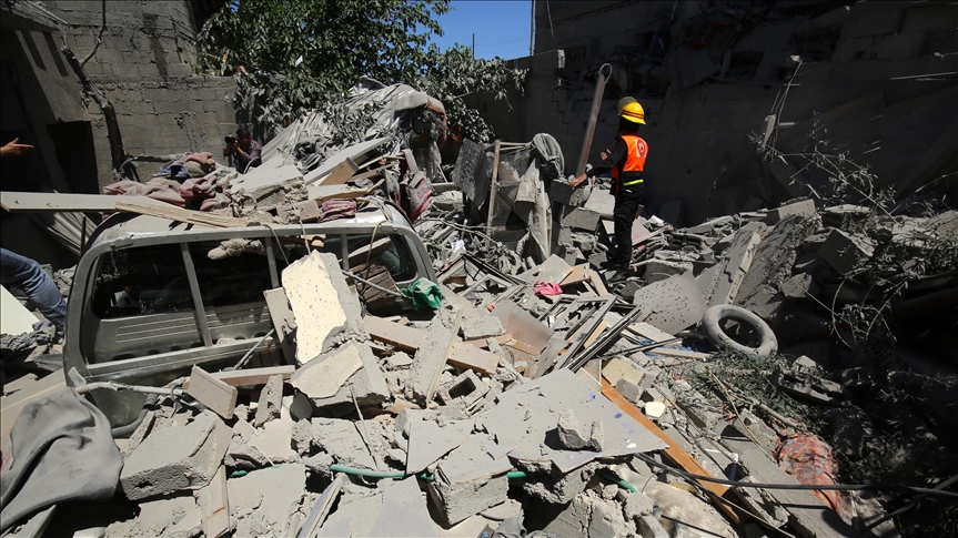 Palestinian man recalls moments when Israeli airstrike kills his wife, children