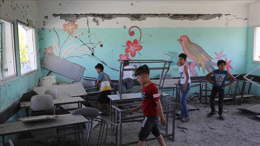 Más de 180 escuelas y guarderías sufrieron daños durante los ataques de Israel contra Gaza