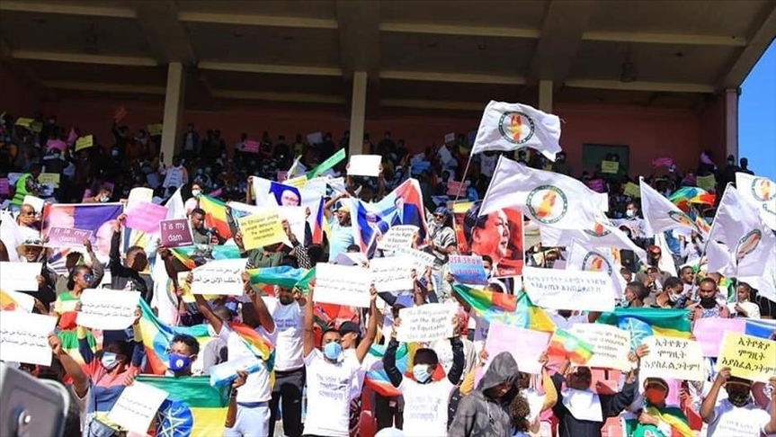 Ethiopians protest interference from US