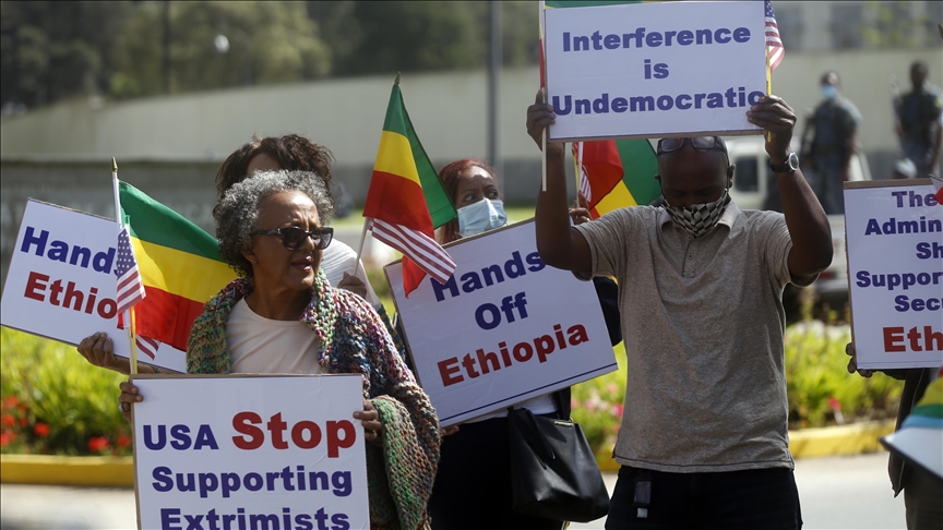Ethiopian Americans protest US pressure