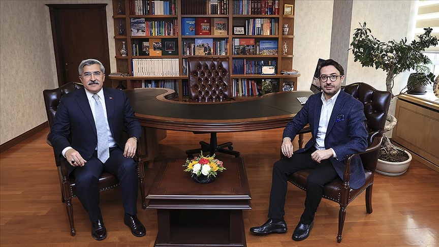 TBMM Dijital Mecralar Komisyonu Başkanı Yayman'dan AA Genel Müdürü Karagöz'e ziyaret