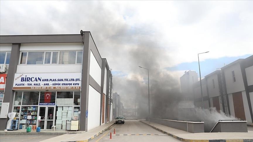 Fire in Turkish capital causes material damage