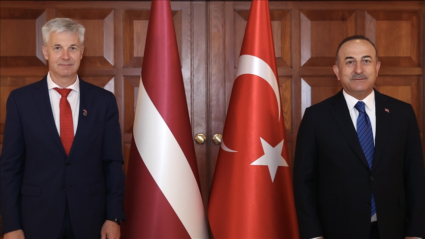 Turkish foreign minister meets Latvia's deputy premier