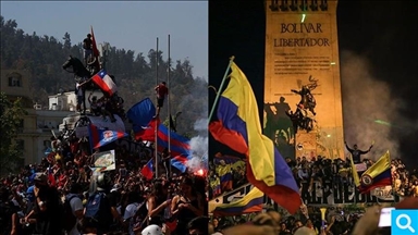 Colombia y Chile, las dos caras de una misma protesta en Latinoamérica