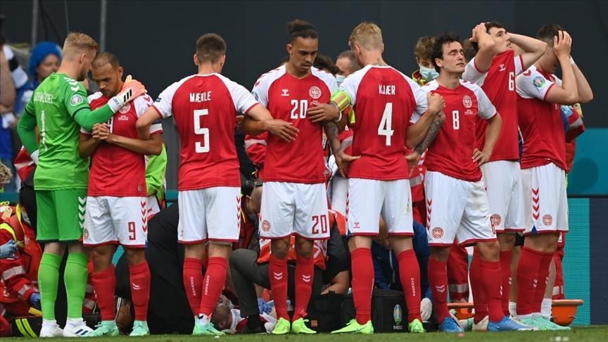 denmark vs finland euro match to resume in wake of player s collapse