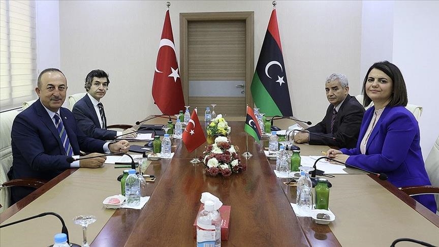 دیدار وزرای خارجه ترکیه و لیبی در طرابلس