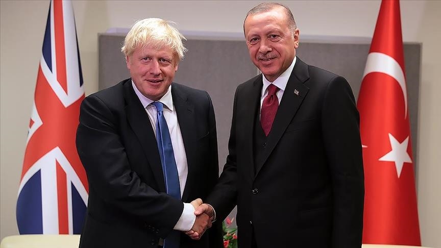 Turkish president meets British premier at NATO summit