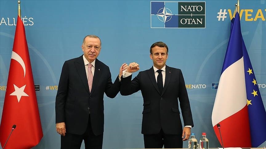 بروكسل.. انتهاء لقاء أردوغان وماكرون على هامش قمة "الناتو" 
