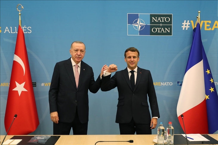 Erdogan bertemu Macron di KTT NATO