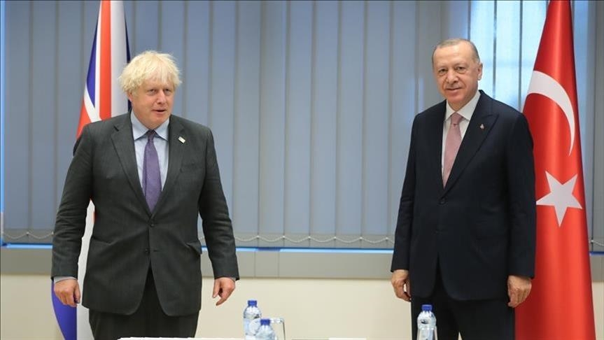 أردوغان وجونسون يتفقان على تعزيز العلاقات الثنائية 