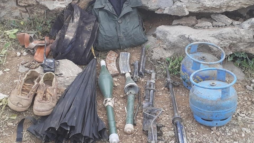 کشف مقادیر زیادی سلاح و مهمات متعلق به تروریست‌های پ.ک.ک در استان وان ترکیه