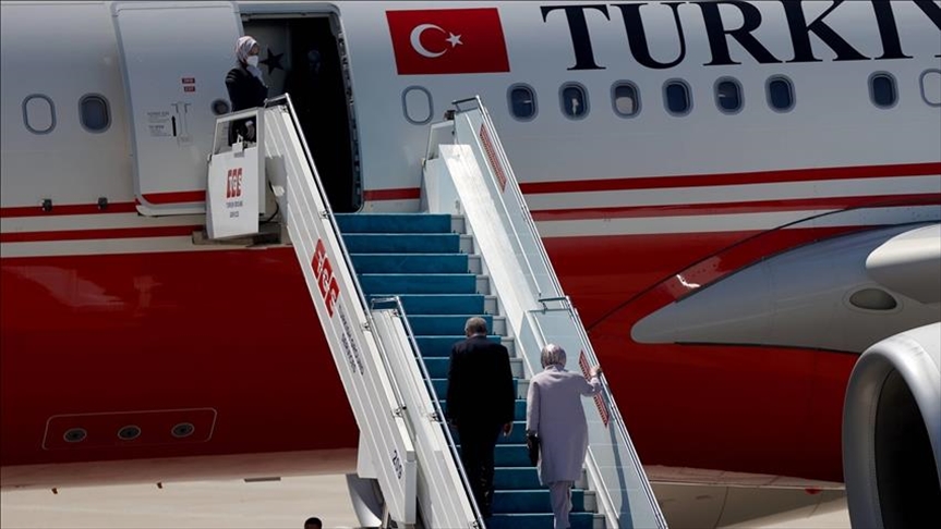 الرئيس أردوغان يغادر أذربيجان
