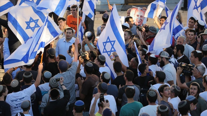 La marcha de las banderas llega al casco antiguo de Jerusalén Este