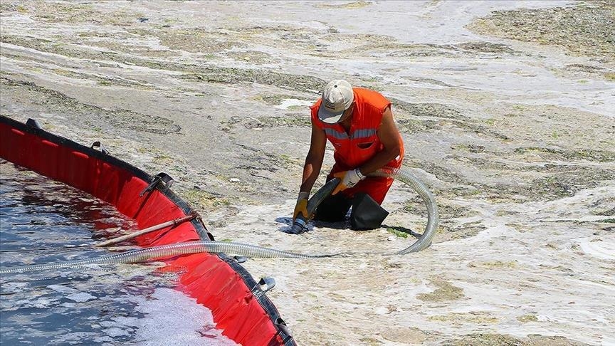 Turquie: 3 539 mètres cubes de mucilage ramassés en neuf jours dans la mer de Marmara