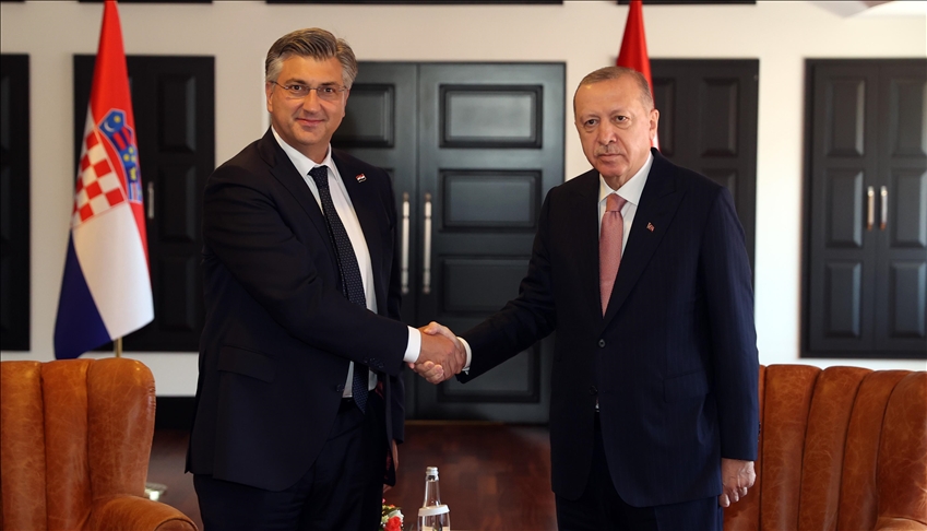 Sommet des Pays de l'Europe du Sud-est : Erdogan reçoit le PM croate, Plenkovic
