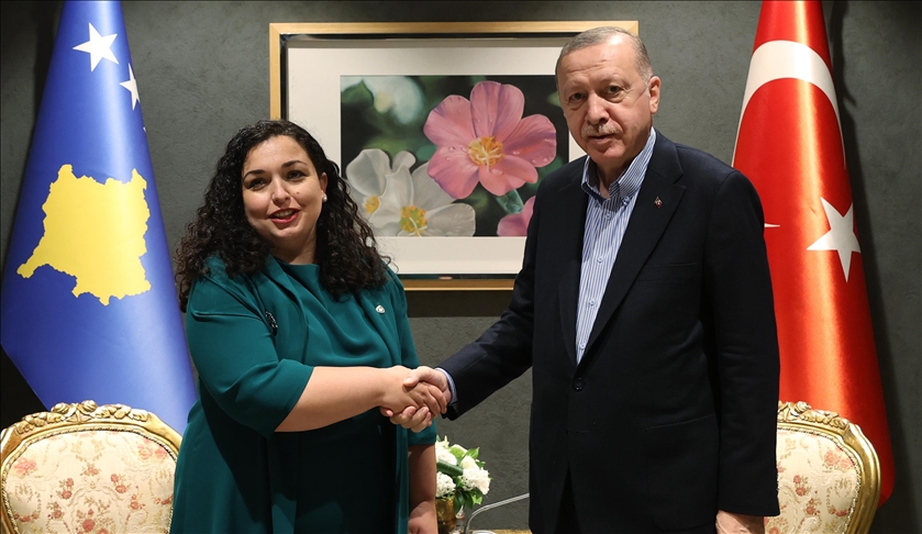 Presidenti Erdoğan takohet me presidenten Osmani