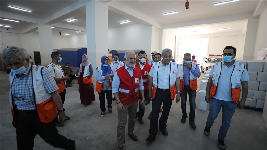 Turkish Red Crescent helps open Gaza's largest logistics center