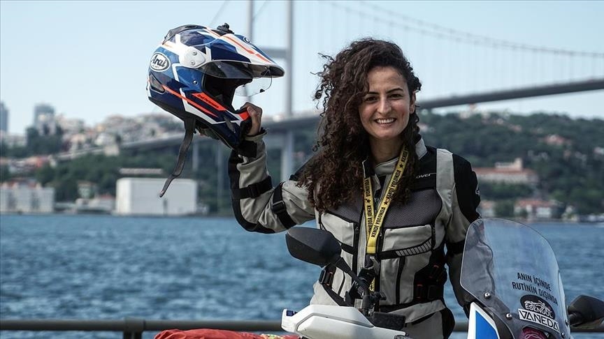 Turkish academic hits road on her motorcycle to explore Africa