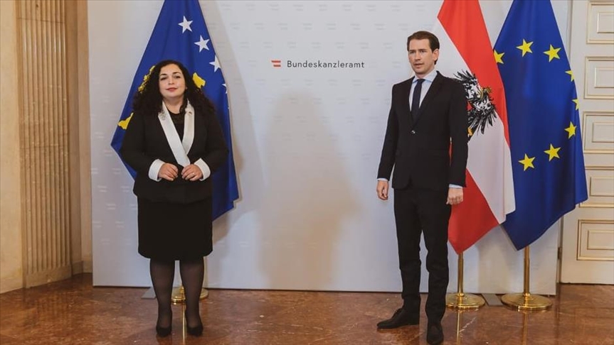 Presidentja Osmani takohet me Kancelarin e Austrisë, Sebastian Kurz