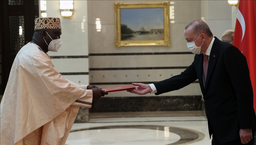 Turkish president receives credentials of 3 new envoys
