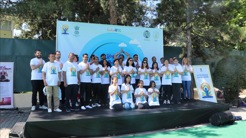 Indian embassy in Turkey marks International Day of Yoga