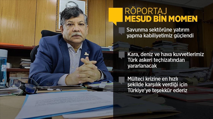 Bangladeş Dışişleri Bakanlığı Müsteşarı Momen: Askeri teçhizatları kaliteli olduğu için Türkiye'den tedarik ediyoruz