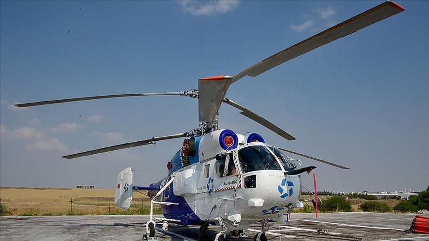 Türkiye, KKTC'de yangın söndürme helikopteri görevlendirdi