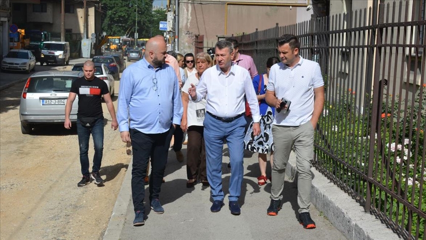 Sarajevo: Hadžibajrić i Šteta obišli radove u ulici Hamdije Kreševljakovića