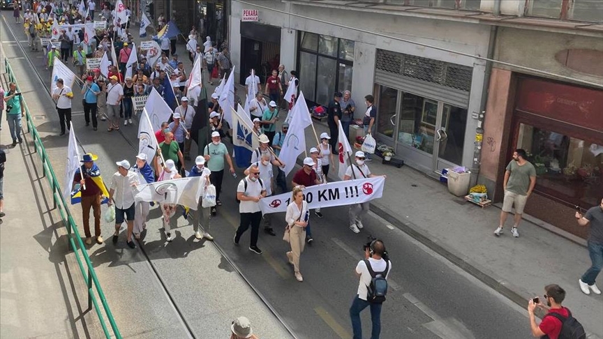 Protest Saveza samostalnih sindikata Bosne i Hercegovine