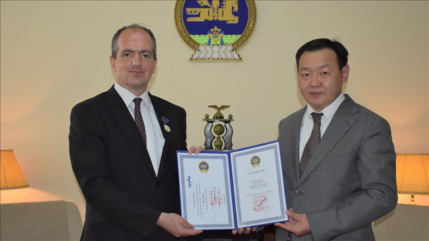 Mongolia honors Turkish aid agency with state award