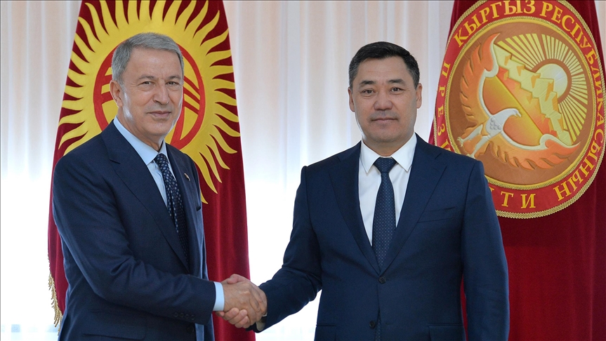 Turkey's defense minister, Kyrgyz president discuss bilateral ties