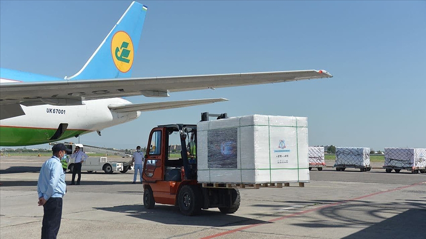 Özbekistan, Kovid-19'a karşı Çin'de üretilen 'ZF2001' aşısından 2 milyon doz daha teslim aldı