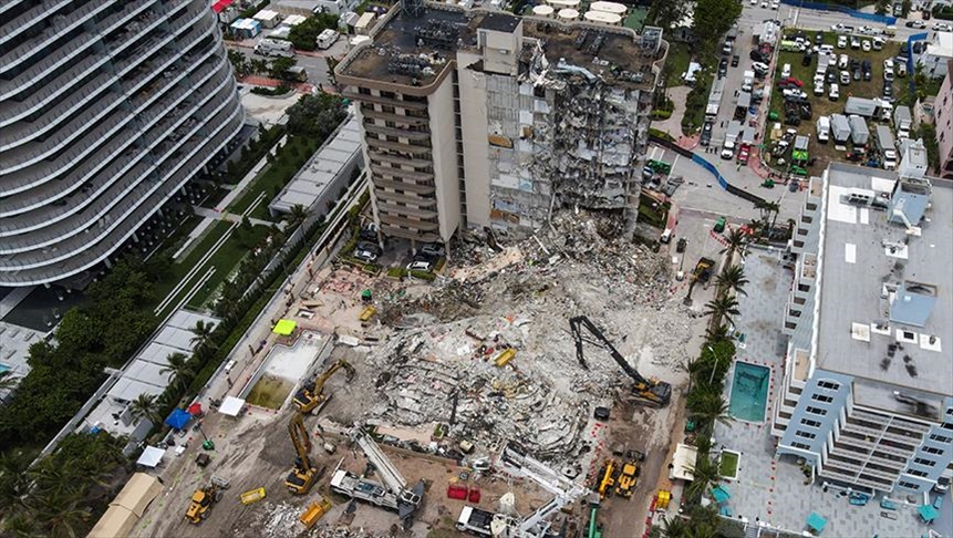 Suspenden labores de búsqueda en edificio de Miami debido a riesgo de un nuevo colapso