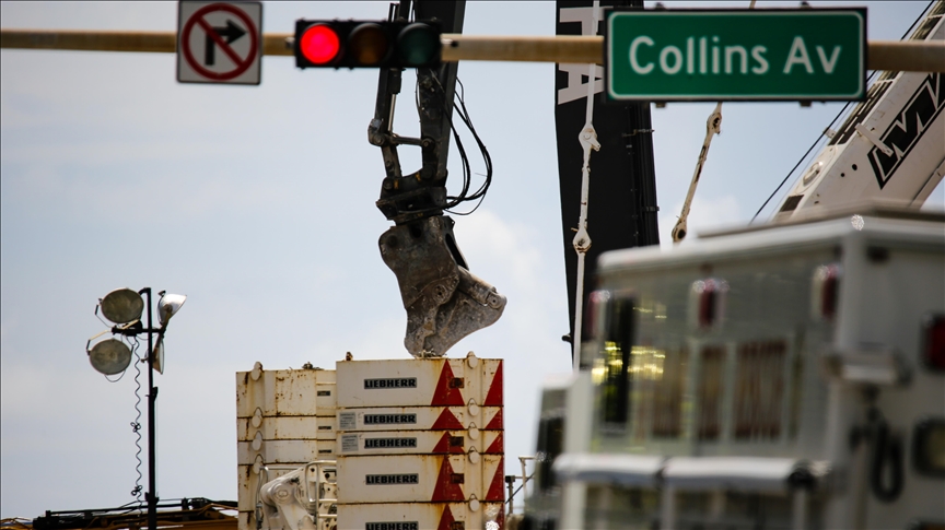 Remainder of collapsed US condo building to be demolished