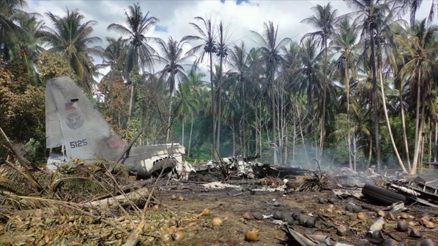 شمار قربانیان سانحه سقوط هواپیمای نظامی در فیلیپین به 29 نفر رسید