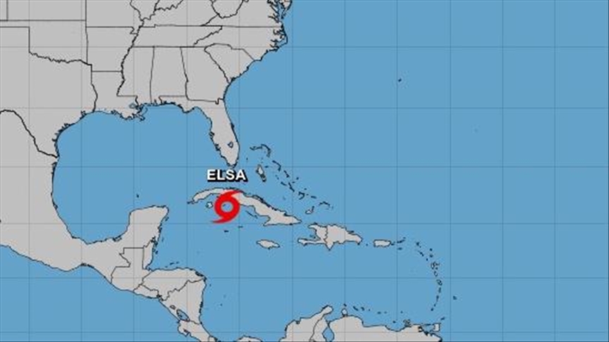 La tormenta tropical Elsa se mueve hacia la costa sur del occidente de Cuba