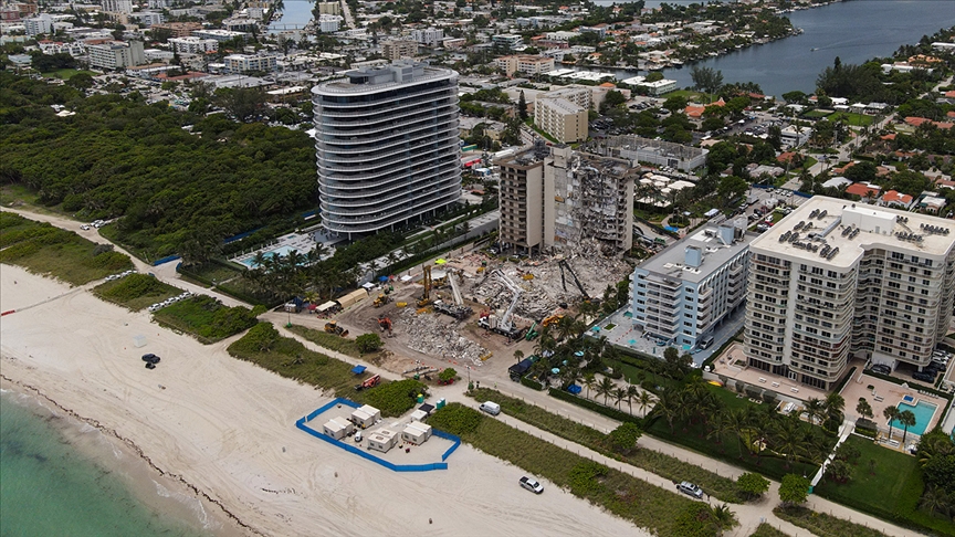 Miami'de bir kısmı çöken 13 katlı binada ölenlerin sayısı 27'ye çıktı