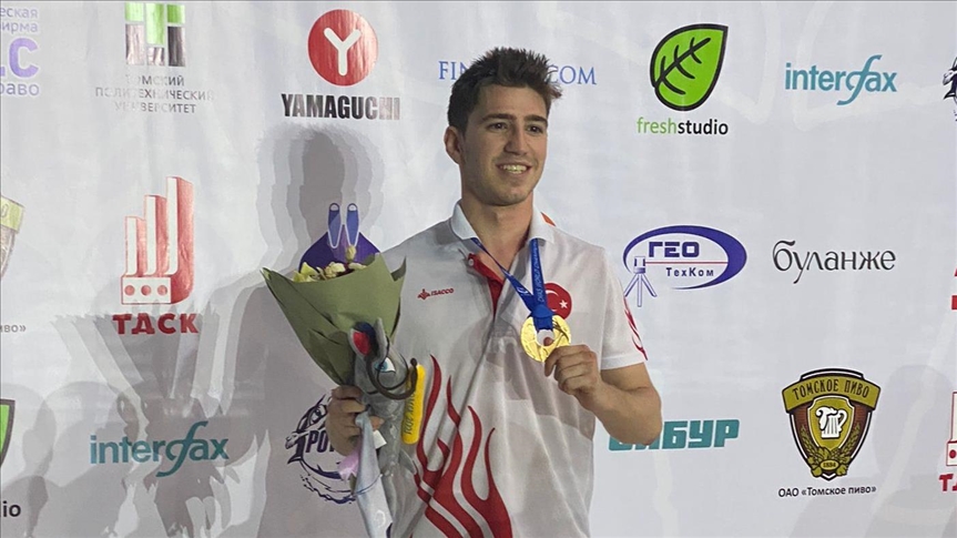 Turkish swimmer wins historic gold at world championships