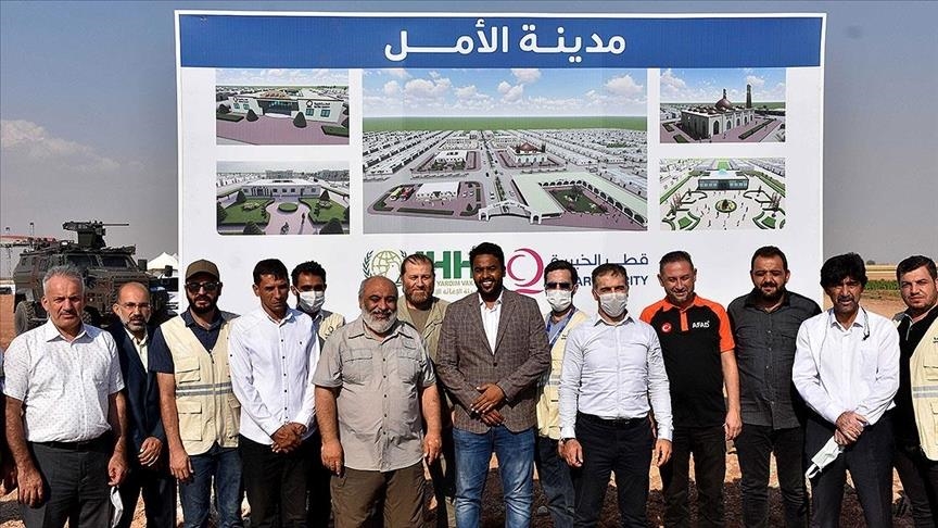 ترکیه و قطر کلنگ پروژه ساخت 1400 واحد مسکونی در سوریه را زدند